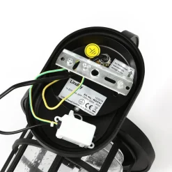 udendørs væglampe Ankea, sort, højde 37 cm, IP23, E27^Lindby Discount