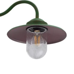 udendørs væglampe Bilma, grøn, glas, 29 cm høj^Lindby New