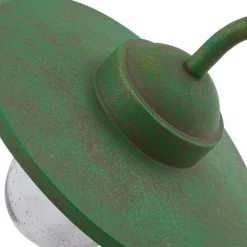 udendørs væglampe Bilma, grøn, glas, 29 cm høj^Lindby New