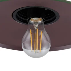 udendørs væglampe Bilma, grøn, glas, 29 cm høj^Lindby New