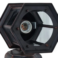 udendørs væglampe Daaje, rustfarvet, 30,5 cm, aluminium^Lindby Best