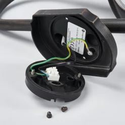 Lindby udendørs væglampe Daphne, antik sort, metal, E27