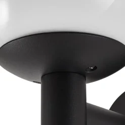 udendørs væglampe Dangan, hvid, glas, Ø 20 cm, IP44^Lindby Outlet