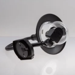 Lindby udendørs væglampe Daphne, sort, sensor, metal, E27