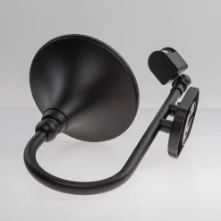 Lindby udendørs væglampe Daphne, sort, sensor, metal, E27