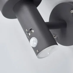 Udendørs væglampe Djori, Sensor, antracit, stål^Lindby Online