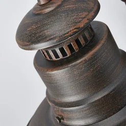 Lindby udendørs væglampe Eddie, rustfarvet, metal, IP44, E27