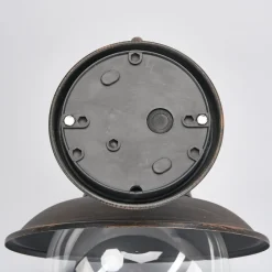 Lindby udendørs væglampe Eddie, rustfarvet, metal, IP44, E27