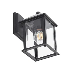 udendørs væglampe Giavanna, 23,3 cm, antracit, glas^Lindby