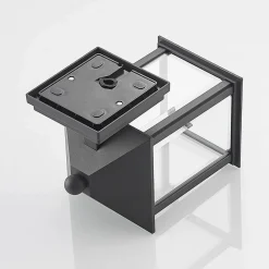 udendørs væglampe Giavanna, 23,3 cm, antracit, glas^Lindby