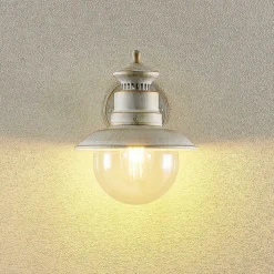 udendørs væglampe Gwendolyn, hvid antik, metal, 26 cm^Lindby Online