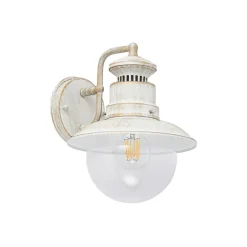 udendørs væglampe Gwendolyn, hvid antik, metal, 26 cm^Lindby Online