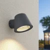 Lindby Terrassebelysning|Væglamper>udendørs væglampe Ileyna, antracit, metal, 15 cm