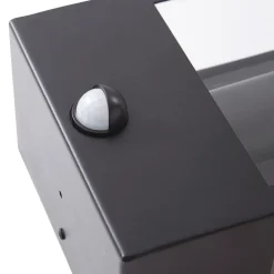 udendørs væglampe Ilana, sort, sensor, IP44, E27^Lindby Hot