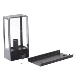 udendørs væglampe Ilana, sort, sensor, IP44, E27^Lindby Hot