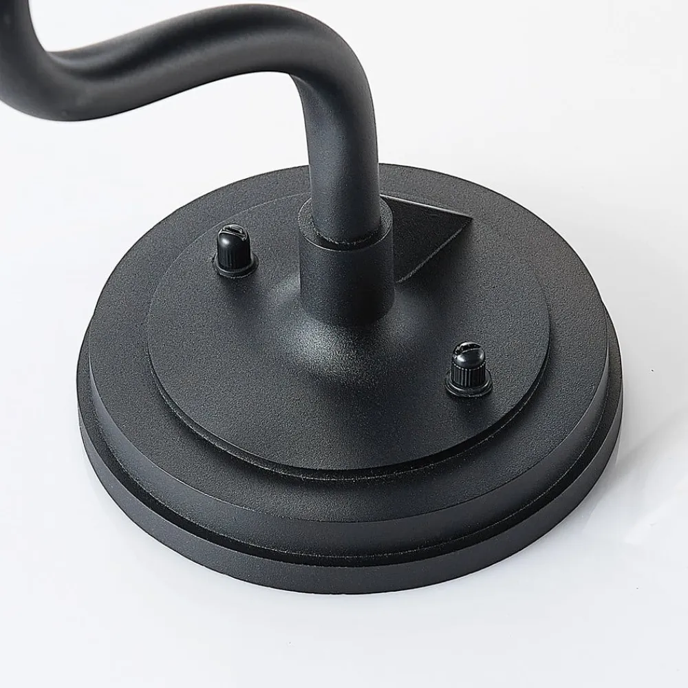 udendørs væglampe Kyan, højde 40 cm, sort, IP44, E27^Lindby Clearance