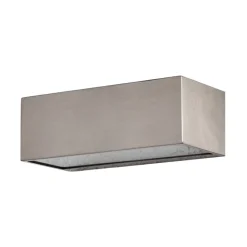 udendørs væglampe Leonora, 20 cm, kantet, stål^Lindby Clearance