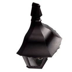 udendørs væglampe Lieva, højde 44 cm, sort, glas^Lindby Outlet