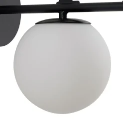 Lindby udendørs væglampe Lintu, metal, sort, IP44, fugl