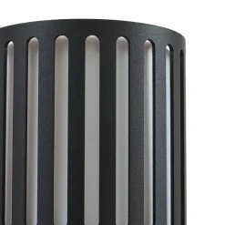 udendørs væglampe Lurinda, 2 lyskilder, sort, Ø10cm^Lindby New