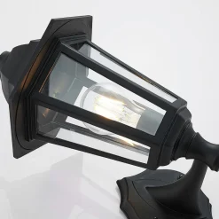 udendørs væglampe Nane, lygte, saltvandsresistent, E27^Lindby Hot