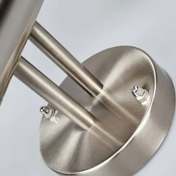 Lindby udendørs væglampe Nada, stål, glas, sensor, E27