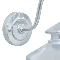 udendørs væglampe Naleta, galvaniseret sølv, stål^Lindby