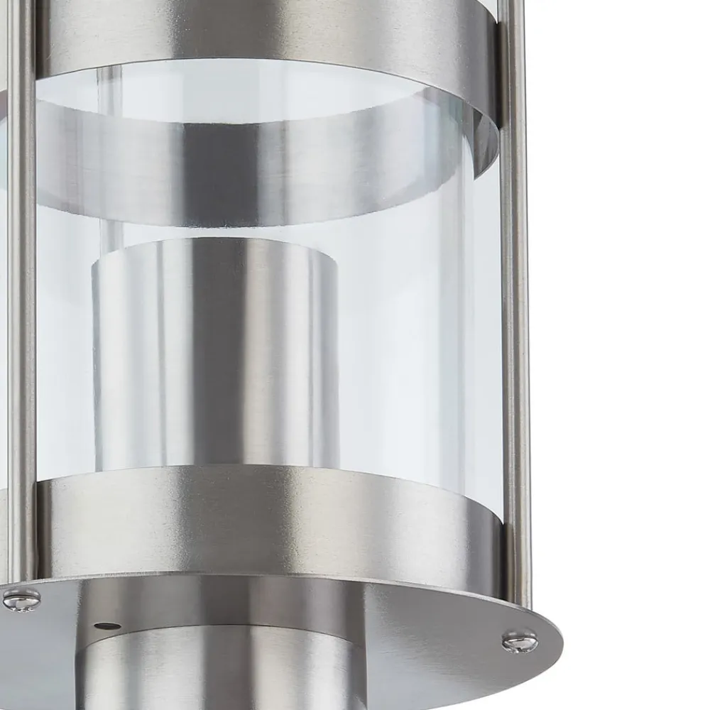 Lindby Væglampe Med Sensor|Væglamper>udendørs væglampe Noemi, sensor, grå, stål, 34 cm