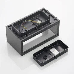 udendørs væglampe Peldar, klar, 1 lyskilde, 26 cm, metal^Lindby