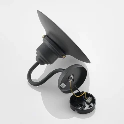 Lindby udendørs væglampe Roisin, antracit, metal, 31 cm