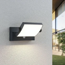 udendørs væglampe Sherin, sæt med 2, drejelig, sensor^Lindby Discount