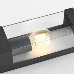 udendørs væglampe Tilian, højde 25 cm, antracit, stål^Lindby Discount