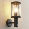 udendørs væglampe Yonan, højde 34 cm, antracit, sensor^Lindby Clearance