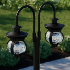 udendørslampe Farley, 215 cm, 2 lyskilder, IP44, E27^Lindby Outlet