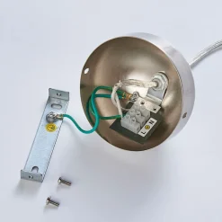 Valeria hængelampe, hvid, glas, Ø 40 cm, E27^Lindby Clearance