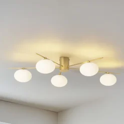 Valisa loftslampe, guld, 5-lys^Lindby Discount