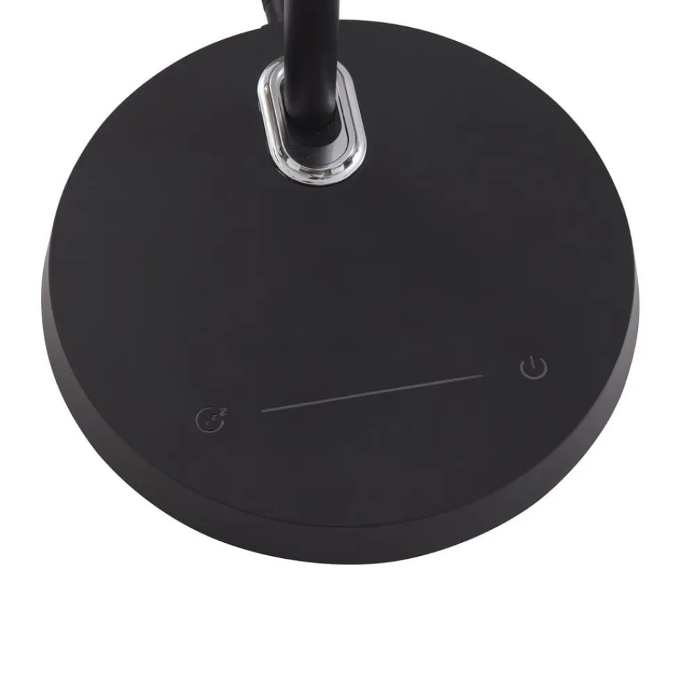 Lindby Arbejdsrum/Kontor|Bordlamper>Valtorin LED-skrivebordslampe, sort