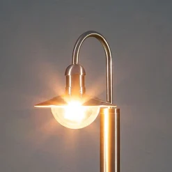 Lindby vejlampe Damion, 140 cm, stål, E27, IP44