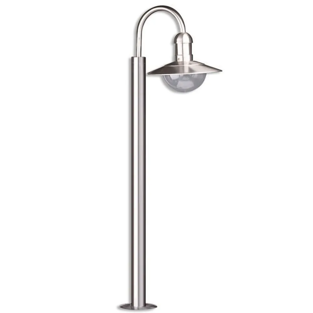 Lindby vejlampe Damion, 140 cm, stål, E27, IP44