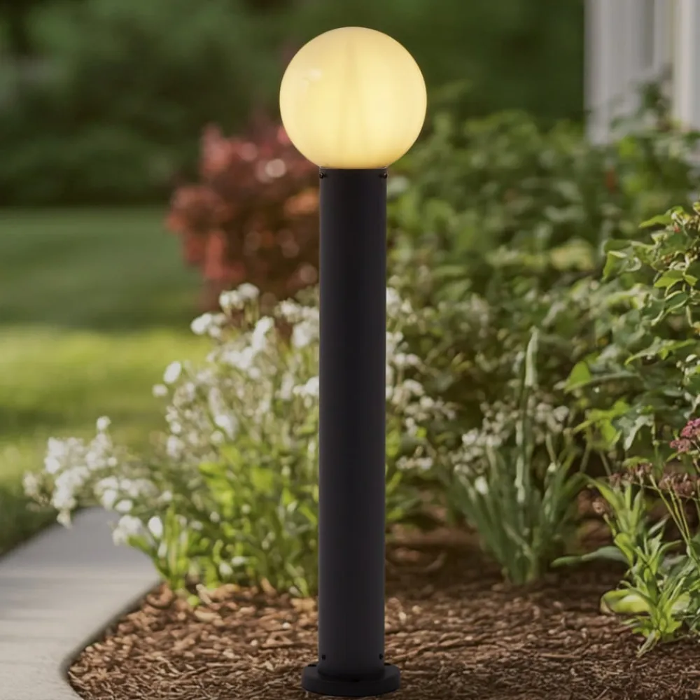 vejlampe Dangan, hvid, højde 90 cm, glas, metal^Lindby Sale