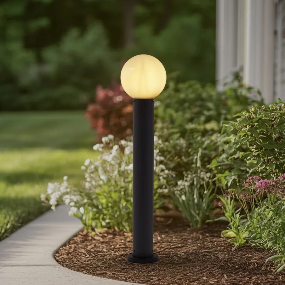 vejlampe Dangan, hvid, højde 90 cm, glas, metal^Lindby Sale