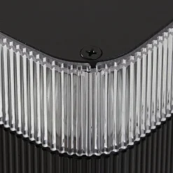 Lindby vejlampe Halvar, 80 cm, sort, IP65, GU10, sensor