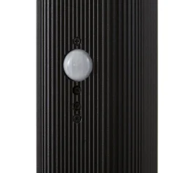 Lindby vejlampe Halvar, 80 cm, sort, IP65, GU10, sensor