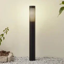 vejlampe Lurinda, sort, aluminium, Ø 10,5 cm^Lindby Discount