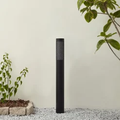 vejlampe Lurinda, sort, aluminium, Ø 10,5 cm^Lindby Discount