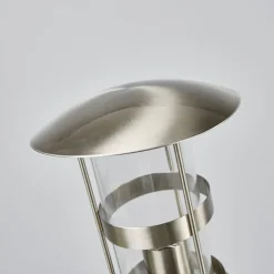 Lindby vejlampe Noemi, grå, stål, 80 cm, IP44