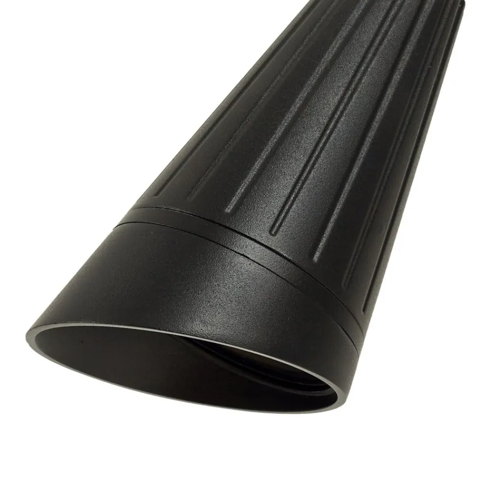 Lindby vejlampe Sorvete, sort, metal, 3 lyskilder, 83 cm