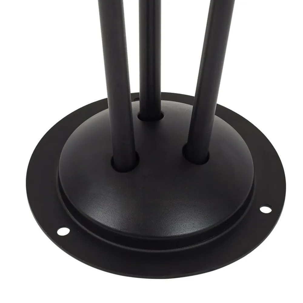 Lindby vejlampe Sorvete, sort, metal, 3 lyskilder, 83 cm