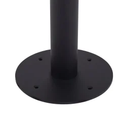 Lindby vejlampe Zayn, sort, glas, højde 109 cm, IP65