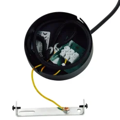 Lindby Venora hængelampe, Ø 40 cm, i ét plan, bambus, E27